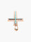 Pendentif Pendentif Croix Turquoises 58 Facettes