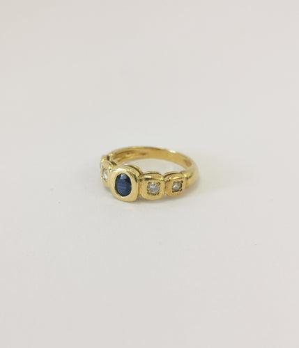 Bague Bague Or Saphir & Diamants 58 Facettes LT 4955