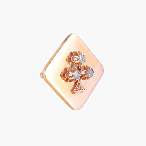 Broche Broche Trèfle 58 Facettes