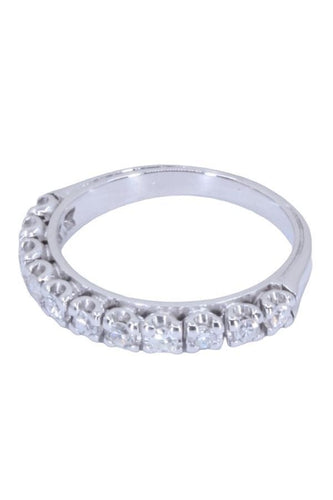 Bague 53 DEMI-ALLIANCE DIAMANTS 58 Facettes 072161