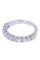 Bague 53 DEMI-ALLIANCE DIAMANTS 58 Facettes 072161