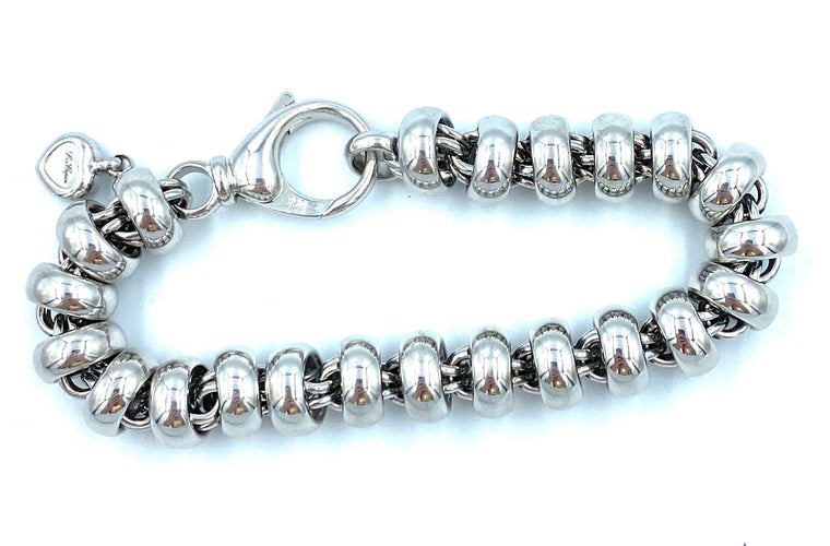 Bracelet CHOPARD. Collection Les Chaînes, bracelet or blanc 18K 58 Facettes