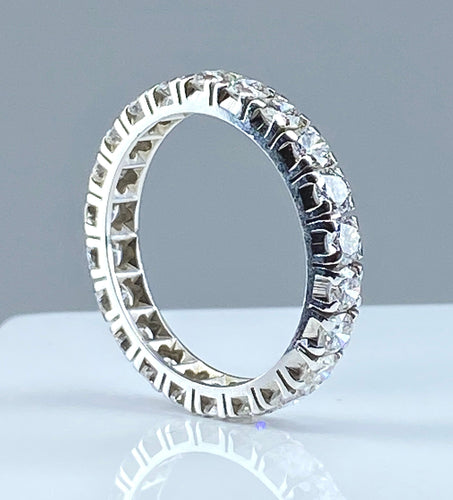 Bague 53 Alliance 22 diamants 2,20 carats 58 Facettes AB282