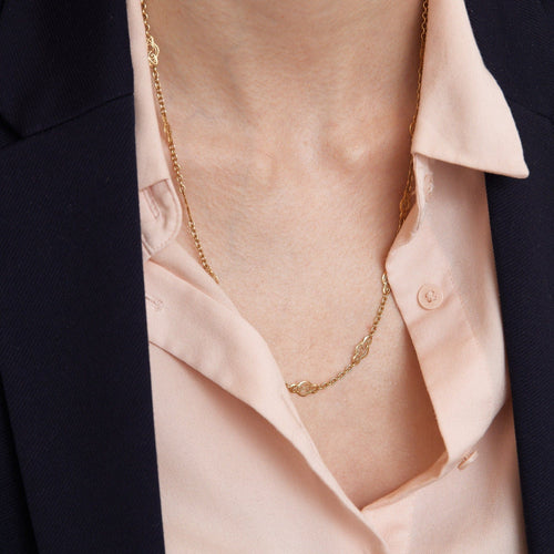 Collier Collier motifs filigranés en or jaune 58 Facettes P2L12