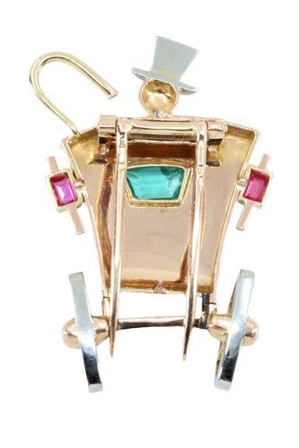 Broche BROCHE ANCIENNE CARROSSE 58 Facettes 050091