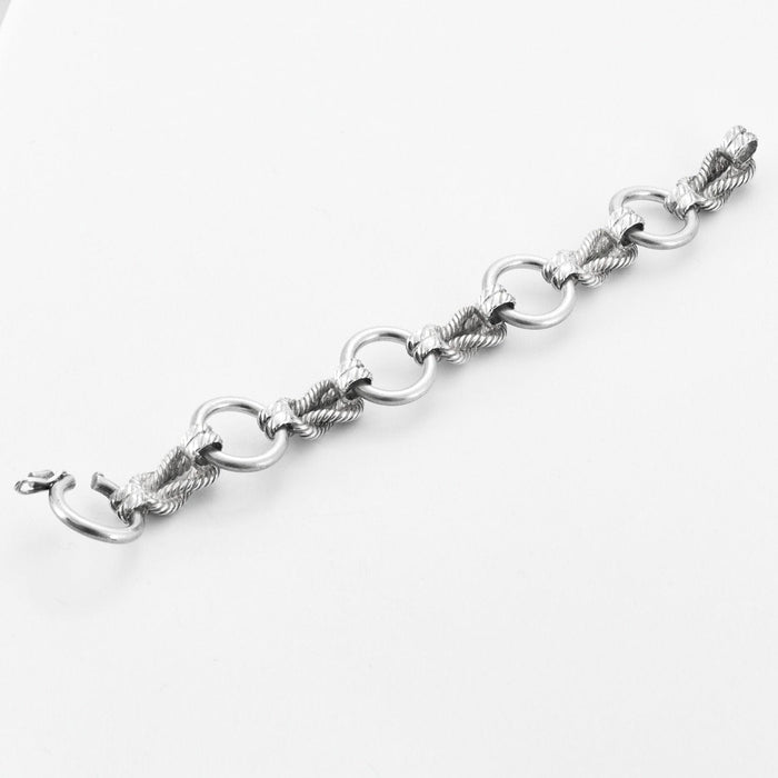 Bracelet HERMES - Bracelet "Audierne" Argent 58 Facettes