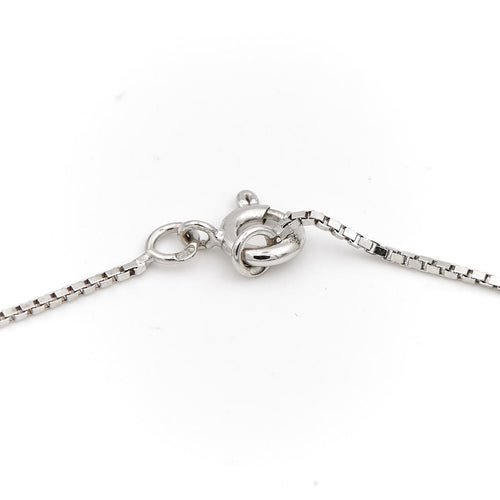 Collier Collier Pendentif Or blanc Saphir 58 Facettes 1875617CN