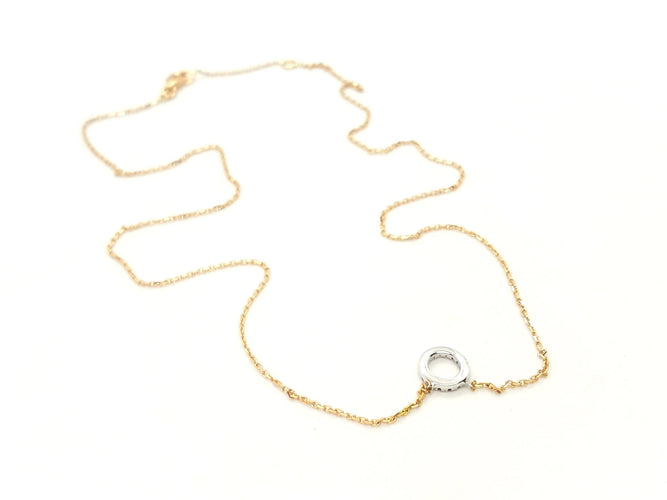 Collier Collier Or rose Diamant 58 Facettes 579193RV