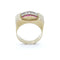 Bague 56.5 Bague tank arcade 2 Ors Diamants Rubis 58 Facettes REF2219