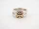 Bague 54 vintage bague HERMES olympus double 54 argent massif 925 & or jaune 18k 58 Facettes 255539