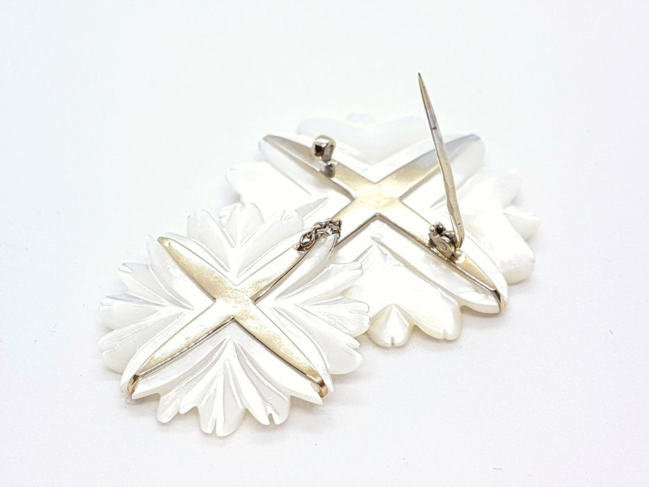 Broche Broche Or blanc Saphir 58 Facettes 06236CD