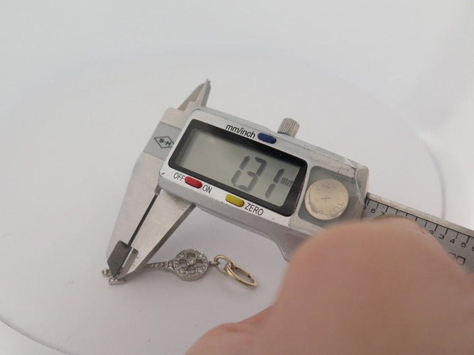 Collier collier pendentif TIFFANY & CO cle rosace platine diamants 58 Facettes 248507