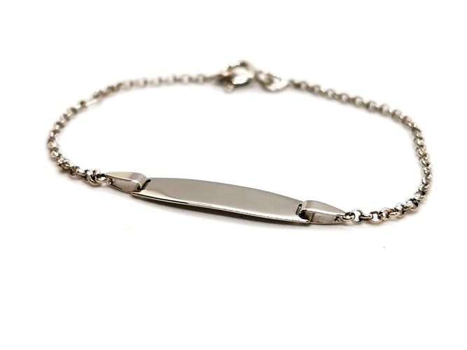 Bracelet Bracelet Gourmette Or blanc 58 Facettes 1152878CD