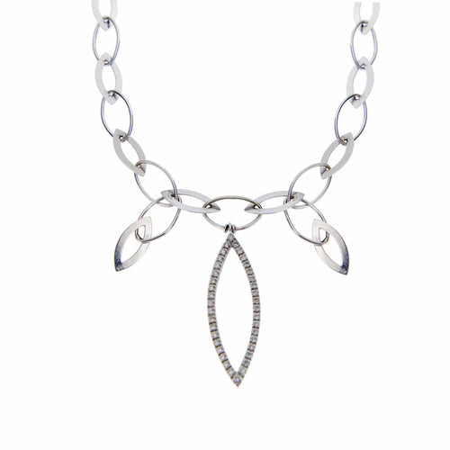 Collier Collier or blanc diamants 58 Facettes 8119
