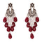 Boucles d'oreilles Boucles d'oreilles chandelier cristaux et rubis 58 Facettes 16-047