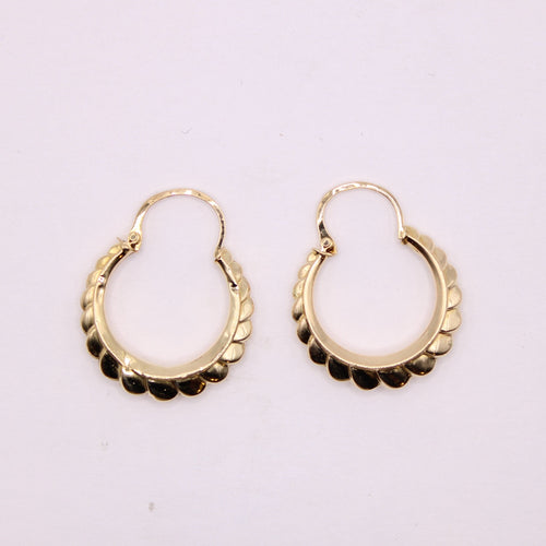 Boucles d'oreilles Petite créoles rondes 58 Facettes
