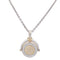 Collier Collier Bulgari, "Zodiaque Balance", or blanc, or jaune et acier. 58 Facettes 32818/33046