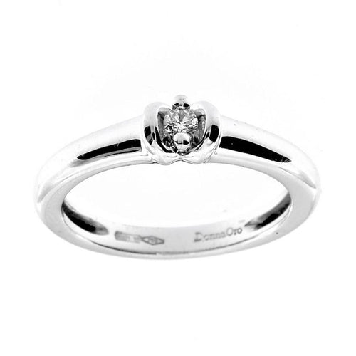 Bague 50 Bague solitaire diamant 0,07 ct 58 Facettes 20895