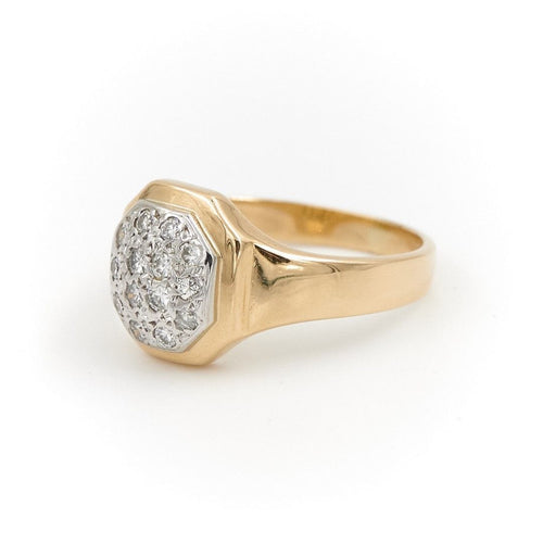 Bague 50 Bague Chevalière Or jaune Diamant 58 Facettes 1597908CN