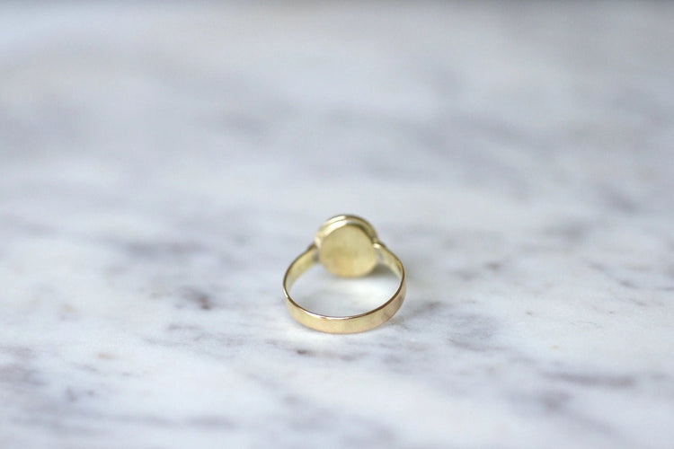 Bague Bague intaille jaspe sanguin sur or 58 Facettes