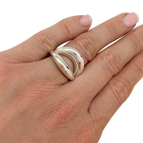 Bague 50 Bague Mauboussin, "Twins", or blanc. 58 Facettes 31375