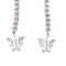 Boucles d'oreilles Boucles d'oreilles Ligne Or blanc Diamant 58 Facettes 2110873CN