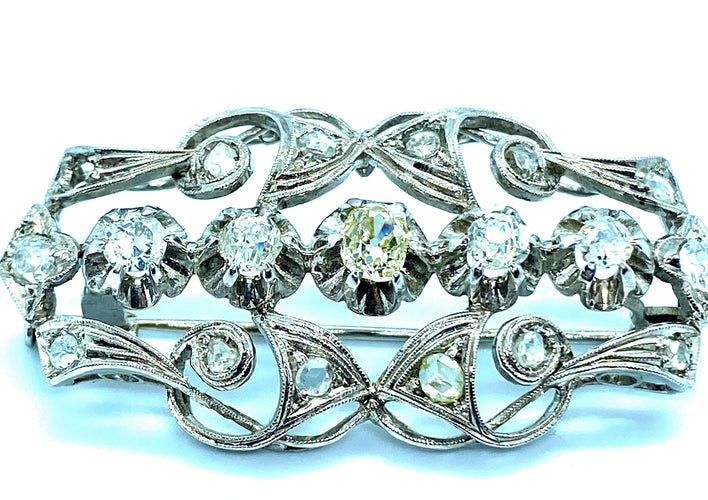 Broche Broche Pendentif Diamants vers 1900 58 Facettes