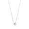 Collier Collier or blanc avec diamant de 0,15 ct 58 Facettes 25854