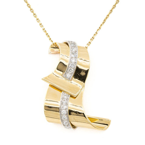 Collier Collier Pendentif Or jaune Diamant 58 Facettes 1807606CN