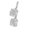 Boucles d'oreilles Boucles d'oreilles "Dormeuses" or blanc, diamants. 58 Facettes 31635
