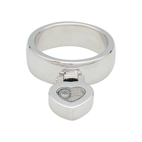 Bague 52 Bague Chopard "Happy Diamonds" en or blanc, diamant. 58 Facettes 31475