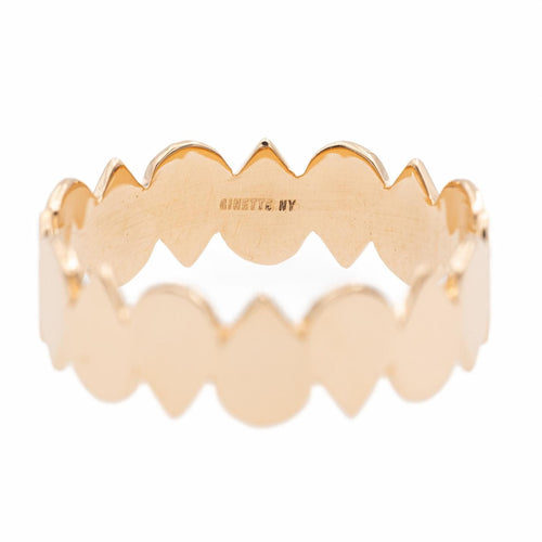 Bague 53 Ginette NY Bague Be Mine Bliss Eternity Band Or rose 58 Facettes 2519179CN