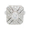 Bague 55 Bague en or blanc et diamants. 58 Facettes 31153