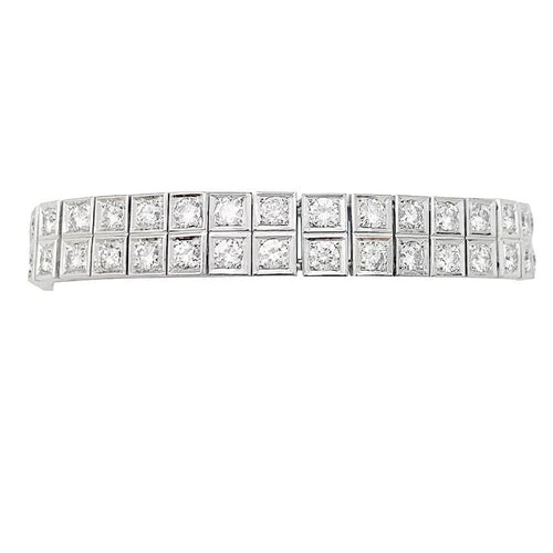 Bracelet Bracelet or blanc et diamants. 58 Facettes 31345
