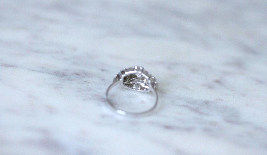 Bague Bague Art Déco diamants 58 Facettes