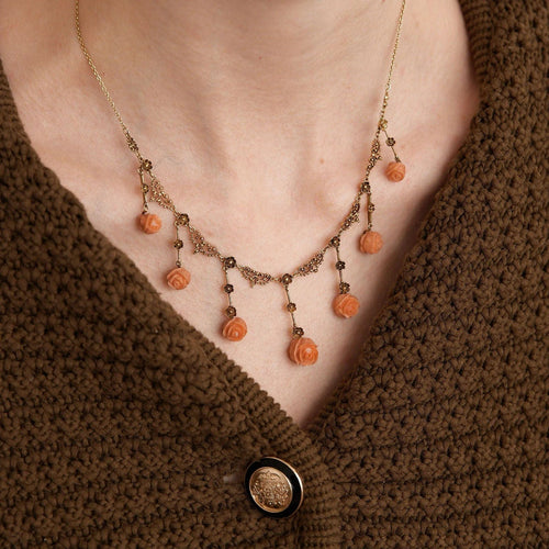 Collier Collier Roses de corail 58 Facettes