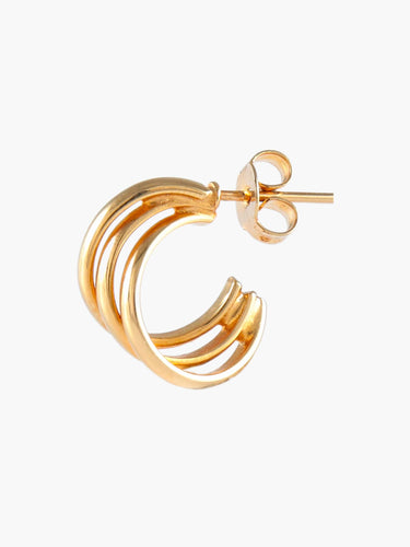 Boucles d'oreilles Or Jaune BOUCLES D'OREILLES "DEMI-CREOLES" OR 58 Facettes BO/220029