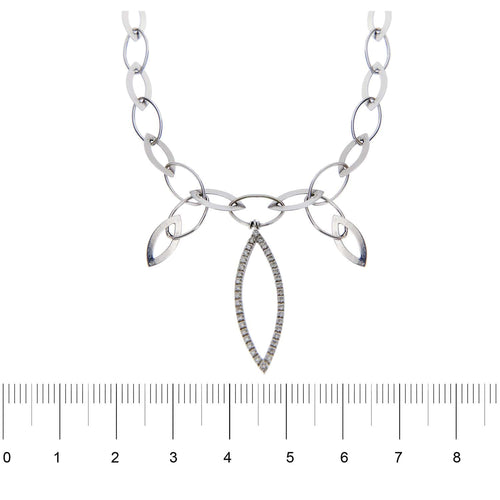 Collier Collier or blanc diamants 58 Facettes 8119