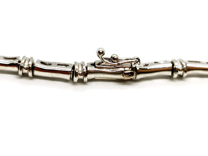 Collier Collier Or blanc Diamant 58 Facettes 1523675CN