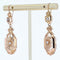 Boucles d'oreilles Boucles d'oreilles or rose perles fines pendantes 58 Facettes 21-368
