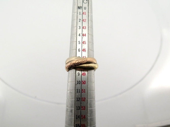 Bague 48 bague CARTIER trinity mm 3 ors jaune rose blanc 58 Facettes 255639