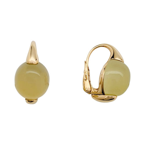 Boucles d'oreilles Boucles d'oreilles Pomellato, "Luna", or rose, quartz lemon. 58 Facettes 31131