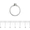 Bague 56 Bague solitaire avec diamant 0,10 ct 58 Facettes 29529