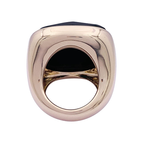 Bague 52 Bague Pomellato "Victoria", or rose, jais. 58 Facettes 33461