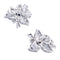 Boucles d'oreilles Boucles d'oreilles, platine, diamants. 58 Facettes 32536