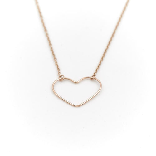 Collier Collier Coeur Vanrycke Or rose 58 Facettes 1831840CN