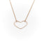 Collier Collier Coeur Vanrycke Or rose 58 Facettes 1831840CN