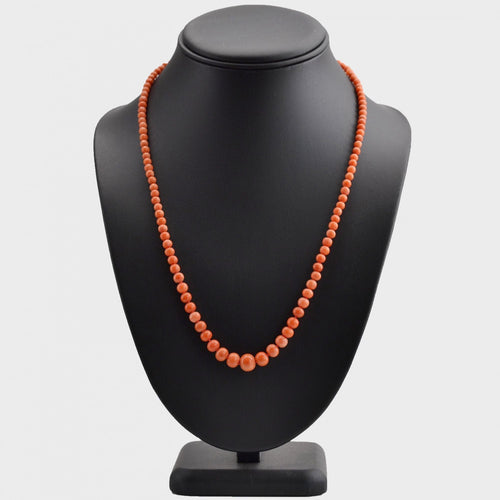 Collier Collier ancien de perles de corail naturel 58 Facettes 05-067