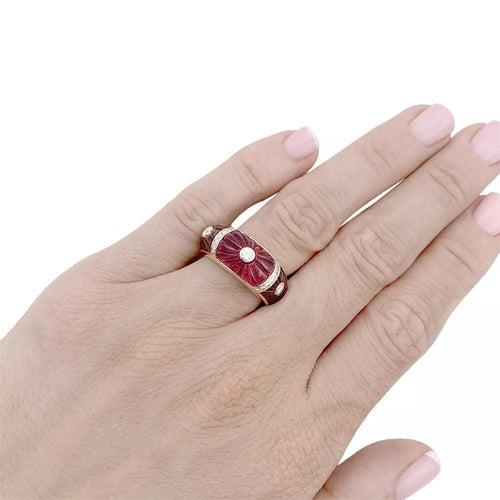 Bague 53 Bague Cartier, or jaune, tourmalines, diamants. 58 Facettes 32786D