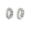 Boucles d'oreilles Boucles d'oreilles créoles diamants et aigues-marines 58 Facettes 19103